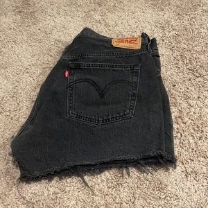 Levi’s 501 Black Denim Shorts